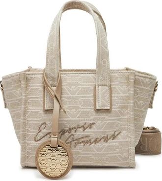 Emporio Armani Mini Shopping - Dames - Shoppers - Beige - ONE Size - Tassen