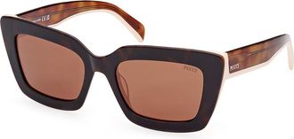 Pucci Emilio Pucci EP0202 53E Womens Sunglasses Tortoiseshell Size 54