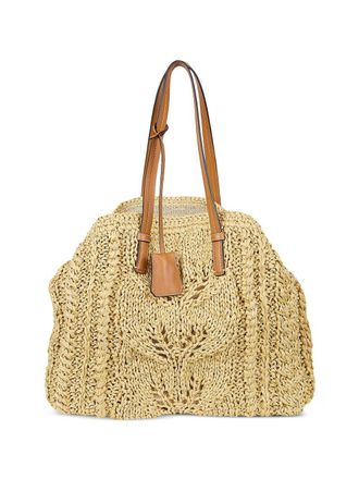 Ermanno Scervino Womens Rafia Tote Bag