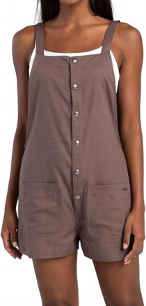 Volcom Stone Strut Romper In Slate Grey