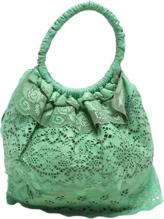 Valentino Pre-owned Hobo Tas - Dames - Vintage Handtas - Groen - ONE Size - Leer - Vintage