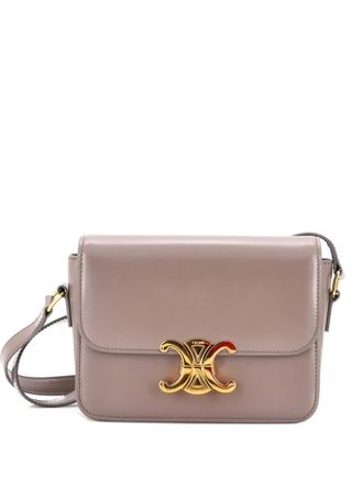 Celine Triomphe Shoulder Bag Smooth Calfskin Teen crossbody bag - Grey