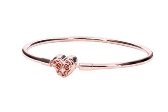 Pandora Moments Heart & Butterfly Bangle