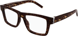 Saint Laurent Mens Black Rectangular Eyeglass Frames SLM10_B 002