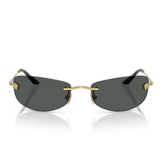 Versace Sunglasses Ve2279 100287 Gold/Dark Gray Men