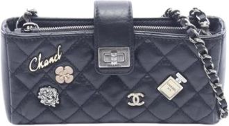 Chanel Pre-owned Vintage Mini Schoudertas - Dames - Vintage Mini Tas - Zwart - ONE Size - Leer - Vintage