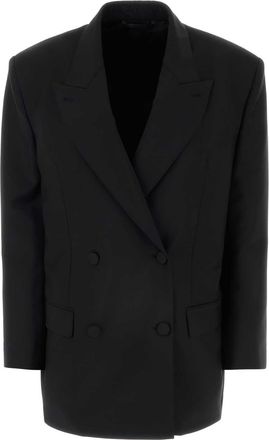 Givenchy Black Wool Blend Oversize Blazer