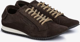 Pedro Garcia Brown suede sneaker with serrated sole | Celin | Fall winter 26 |