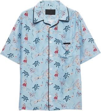Prada Graphic-print Bowling Shirt