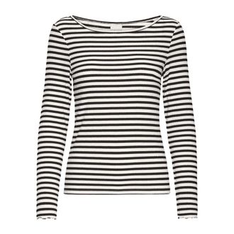 Ichi Long Sleeve Tops, female, Multicolor, Size: XS Cloud Stripe Long Sleeve Top