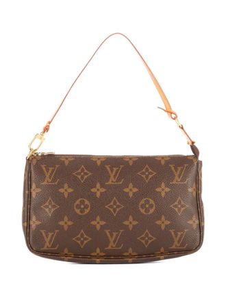 Louis Vuitton 2000s monogram canvas zip bag - Brown