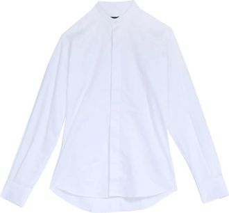 Karl Lagerfeld Camicia Sparato - Heren - Zakelijke Overhemden - Wit - 3XL - Katoen - Overhemden