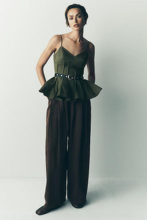 Maeve Pleated Trousers Pants