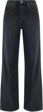 Re/Done Straight Jeans, female, Black, Size: W28 Re/Done x Levis