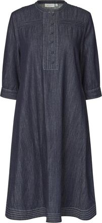 Masai Overhemdjurken - Dames - Casual kleedjes - Blauw - 2XL - Denim - Kleedjes