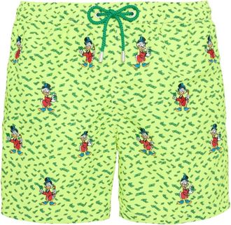 MC2 Saint Barth Zwembroek met elastische taille - Heren - Strandmode - Geel - 2XL - Katoen - Badmode