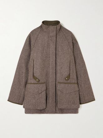 Purdey Veste En Tweed De Laine - Marron