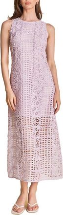 endless rose Textured Sleeveless Maxi Dress in Lilac at Nordstrom, Size X-Small