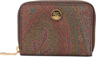Etro Womens Wallet With Paisley Print Multicolour Cotton & Purses