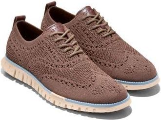 Cole Haan ZER&Oslash;GRAND Remastered Stitchlite Wingtip Oxford in Deep Olive /Forever Blue at Nordstrom Rack, Size 10.5
