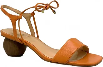 Bruno Menegatti Womens Annette Leather Sandal In Orange