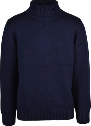 Add Maglione Collo Alto - Heren - Coltruien - Blauw - L - Wol - Truien & Vesten
