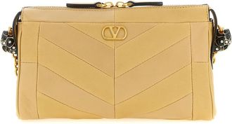 Valentino Garavani Beige Panthea Small Shoulder Bag