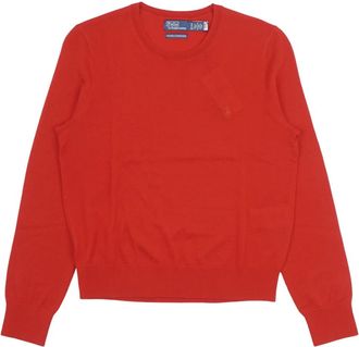 Polo Ralph Lauren Rondgebreide trui - Dames - Ronde hals truien - Rood - L - Truien & Vesten