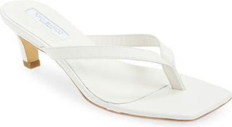 Tony Bianco Topaz Flip Flop in White Nappa at Nordstrom, Size 6.5
