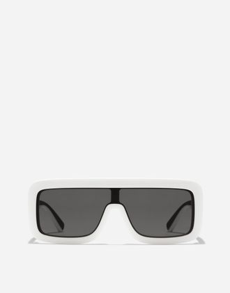Dolce & Gabbana Dg Logo Sunglasses - Man White Onesize