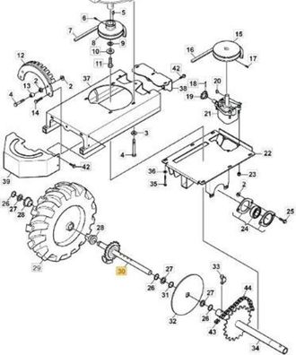 STIGA Sports Eje Derecho Original Stiga - 1126-8080-01