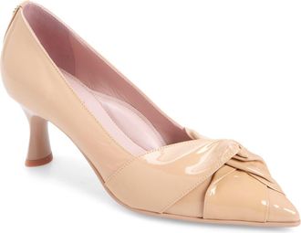 Naot Harlow Pointed Toe Pump in Beige Classic Patent at Nordstrom, Size 6.5Us