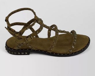 Ash leather studded sandals