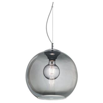 Ideal Lux Sospensione Moderna Nemo Metallo Fumè 1 Luce E27 D20Cm