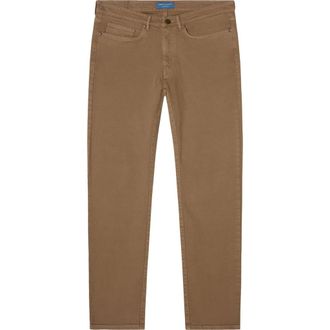Robert Talbott Hudson Comfort Stretch 5 Pocket Pant in Earth Brown at Nordstrom, Size 35 X 34