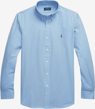 Polo Ralph Lauren Lang&auml;rmeliges Hemd aus Popeline Custom Fit Pony