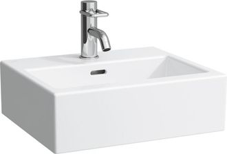 Laufen Laufen - Living City Lavabo Con Enjuague Manual, Sin Agujero Para