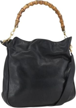 Gucci Pre-owned Handbags, female, Black, Size: ONE SIZE Pre-owned Vintage Handbag