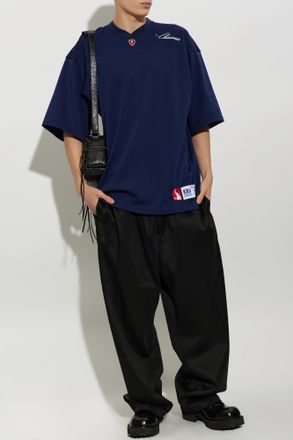 Willy Chavarria T-shirt Os Willy, Mens, Navy Blue