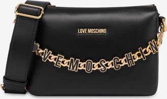 Love Moschino Borsa a tracolla in vitello Dangling - Nero