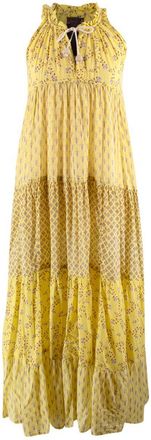 Yvonne Sporre Yellow Sleeveless Maxi Hippydress Size XS