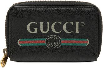Gucci Black Leather Coin Purse/Coin Case (Pre-Owned)