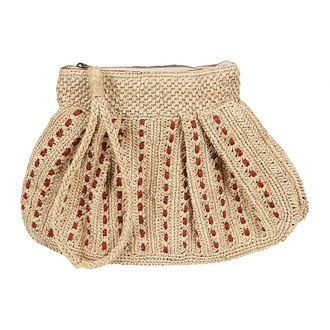 Ibeliv Clutches, female, Brown, Size: ONE SIZE Intarsia Raffia Bag