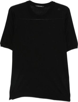 Tagliatore Josh T-shirt - Heren - T-shirts - Zwart - XL - Leer - Tops