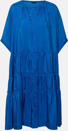 Joseph Emile tiered silk midi dress