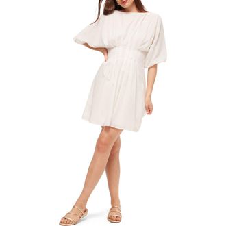 Trina Turk Gian 2 Pleated A line Dress in White at Nordstrom, Size 10