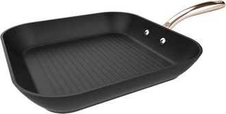 Cecotec Grill De 28 Cm De Aluminio Forjado, Con Revestimiento Antiadherente De Alta Calidad Platinum Plus Teflon Nonstick Coating, 100 % Libre De Pfoa