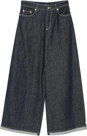 Max Mara Jeans, Dames, Blauw, M, Denim, Wide Jeans