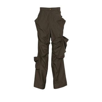 Vivienne Westwood Wide Trousers, male, Green, Size: L Achilles Trousers