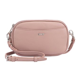 Paul Costelloe Womens Baldo Leather Cross Body Bag - Pink - One Size
